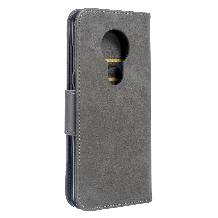 For Nokia 6.2 / 7.2 Lambskin Texture Pure Color Horizontal Flip PU Leather Case with Holder & Card Slots & Wallet & Lanyard