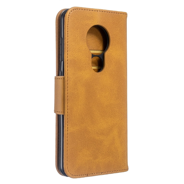 For Nokia 6.2 / 7.2 Lambskin Texture Pure Color Horizontal Flip PU Leather Case with Holder & Card Slots & Wallet & Lanyard