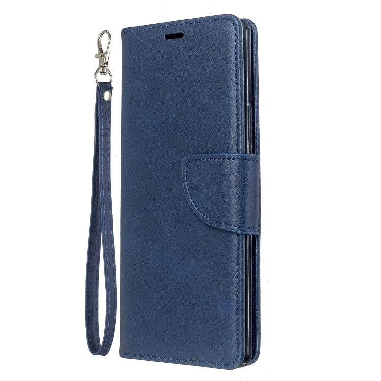 For Sony Xperia 20 Lambskin Texture Pure Color Horizontal Flip PU Leather Case with Holder & Card Slots & Wallet & Lanyard
