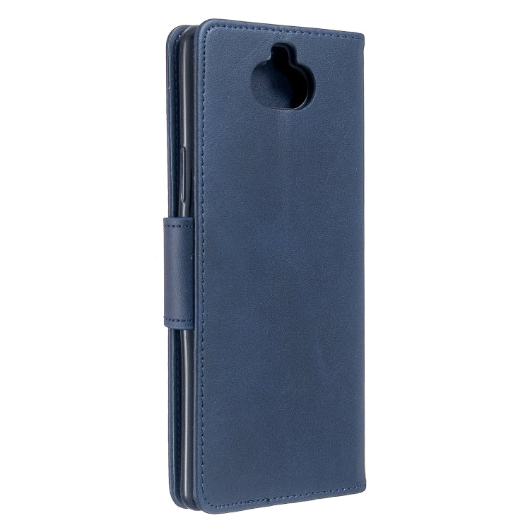 For Sony Xperia 20 Lambskin Texture Pure Color Horizontal Flip PU Leather Case with Holder & Card Slots & Wallet & Lanyard