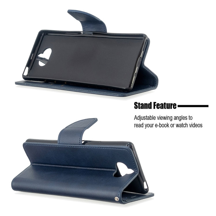 For Sony Xperia 20 Lambskin Texture Pure Color Horizontal Flip PU Leather Case with Holder & Card Slots & Wallet & Lanyard