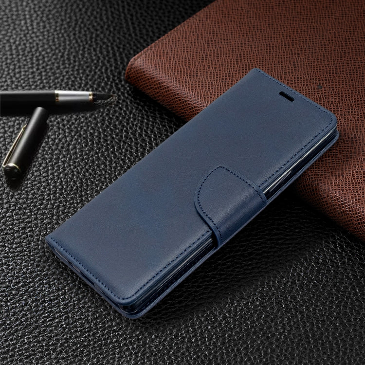 For Sony Xperia 20 Lambskin Texture Pure Color Horizontal Flip PU Leather Case with Holder & Card Slots & Wallet & Lanyard