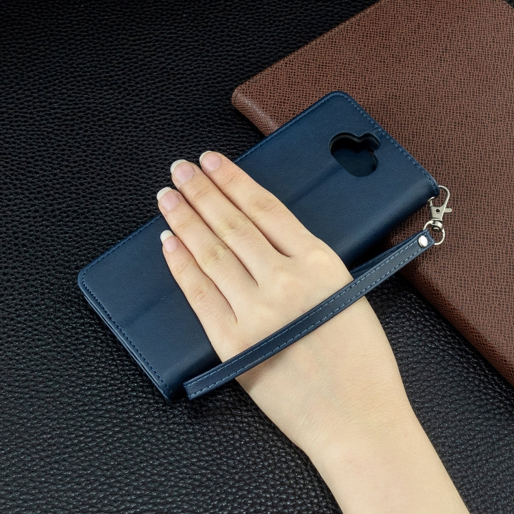 For Sony Xperia 20 Lambskin Texture Pure Color Horizontal Flip PU Leather Case with Holder & Card Slots & Wallet & Lanyard