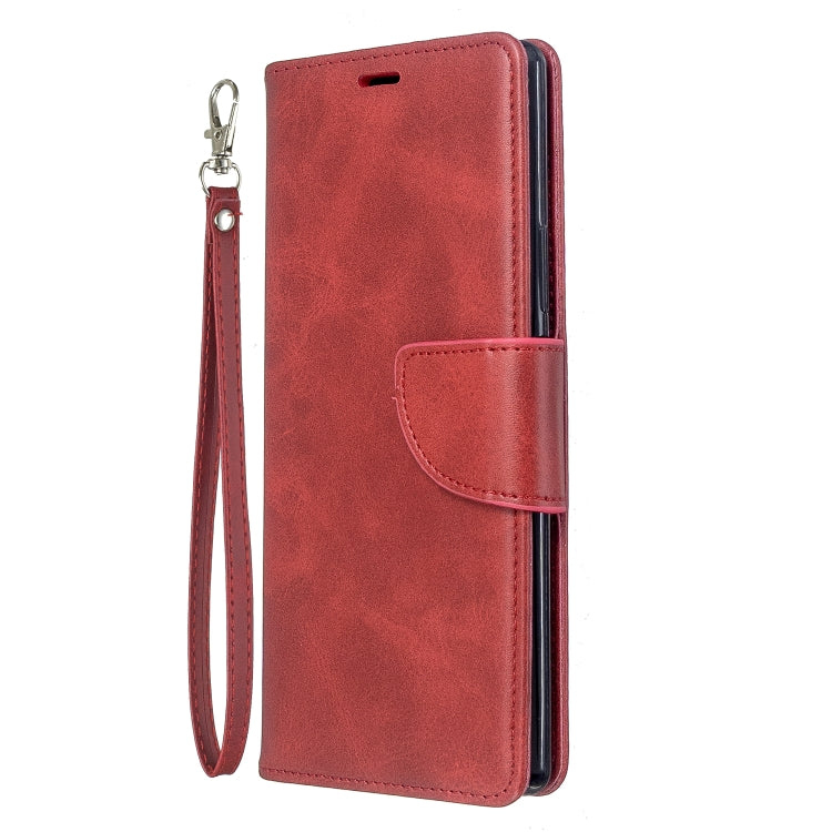 For Sony Xperia 20 Lambskin Texture Pure Color Horizontal Flip PU Leather Case with Holder & Card Slots & Wallet & Lanyard