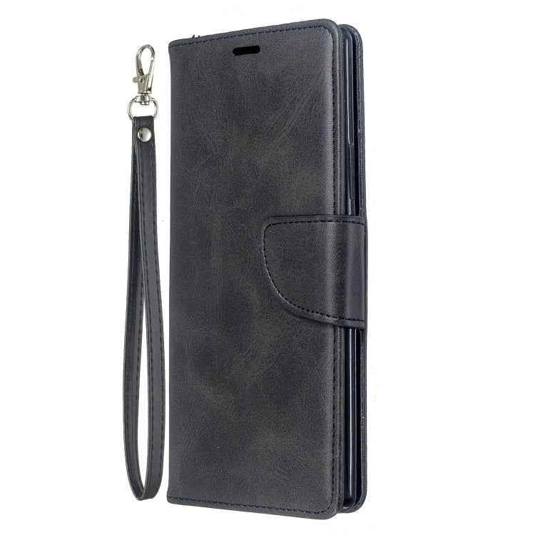 For Sony Xperia 20 Lambskin Texture Pure Color Horizontal Flip PU Leather Case with Holder & Card Slots & Wallet & Lanyard