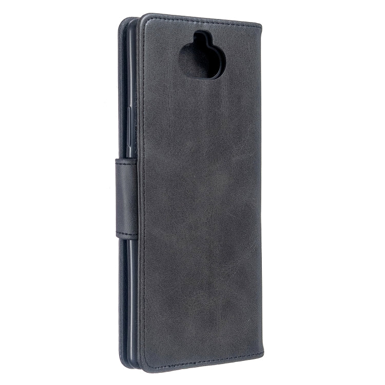 For Sony Xperia 20 Lambskin Texture Pure Color Horizontal Flip PU Leather Case with Holder & Card Slots & Wallet & Lanyard