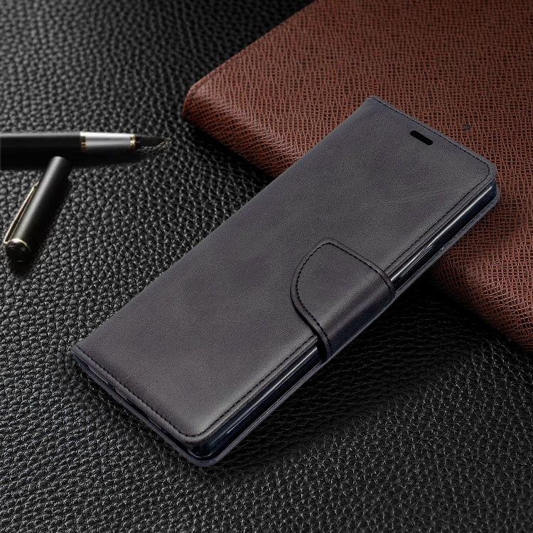 For Sony Xperia 20 Lambskin Texture Pure Color Horizontal Flip PU Leather Case with Holder & Card Slots & Wallet & Lanyard