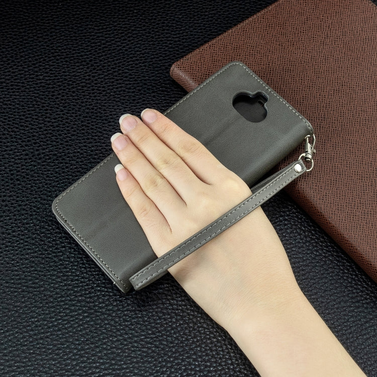 For Sony Xperia 20 Lambskin Texture Pure Color Horizontal Flip PU Leather Case with Holder & Card Slots & Wallet & Lanyard