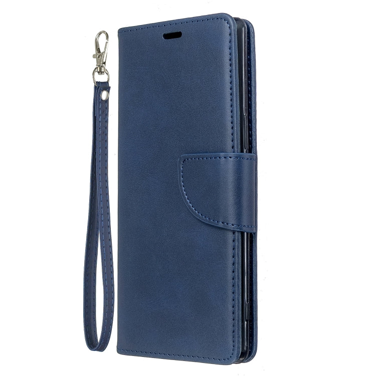 For Sony Xperia5 / XZ5 Lambskin Texture Pure Color Horizontal Flip PU Leather Case with Holder & Card Slots & Wallet & Lanyard