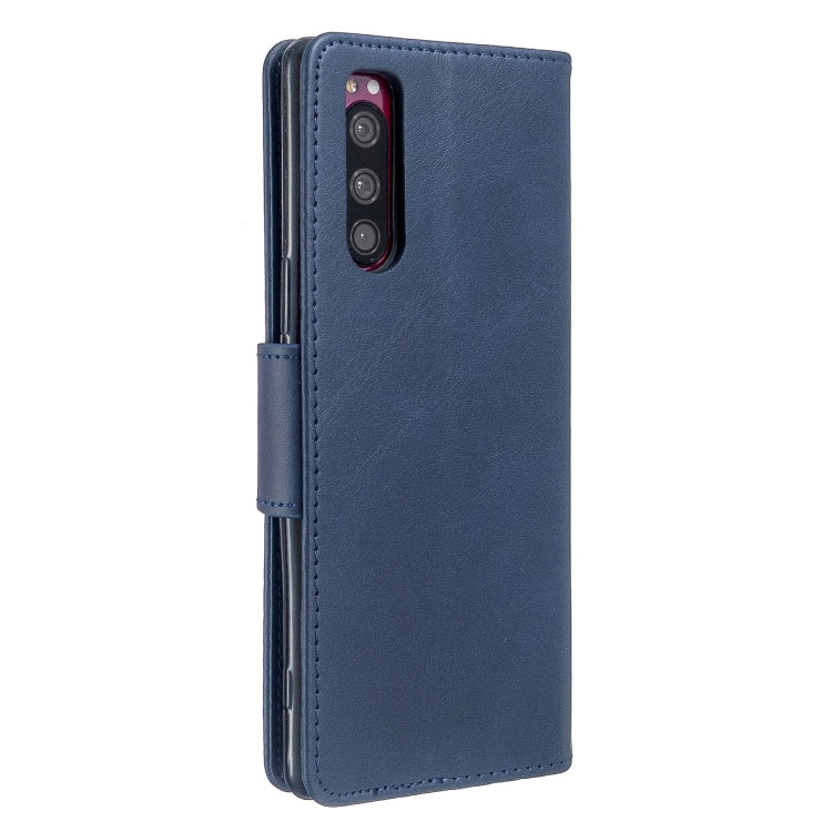 For Sony Xperia5 / XZ5 Lambskin Texture Pure Color Horizontal Flip PU Leather Case with Holder & Card Slots & Wallet & Lanyard