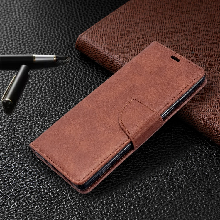 For Sony Xperia5 / XZ5 Lambskin Texture Pure Color Horizontal Flip PU Leather Case with Holder & Card Slots & Wallet & Lanyard