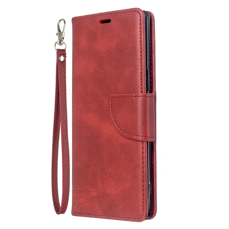 For Sony Xperia5 / XZ5 Lambskin Texture Pure Color Horizontal Flip PU Leather Case with Holder & Card Slots & Wallet & Lanyard