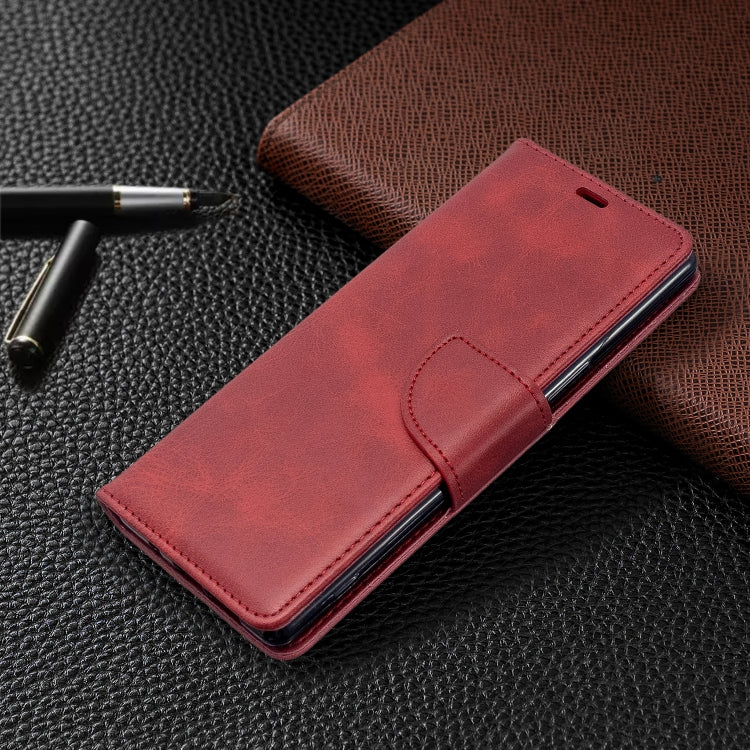 For Sony Xperia5 / XZ5 Lambskin Texture Pure Color Horizontal Flip PU Leather Case with Holder & Card Slots & Wallet & Lanyard