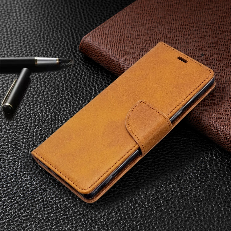 For Sony Xperia5 / XZ5 Lambskin Texture Pure Color Horizontal Flip PU Leather Case with Holder & Card Slots & Wallet & Lanyard