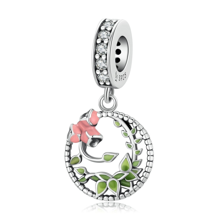 S925 Sterling Silver Fresh Garden Pendant DIY Bracelet Necklace Accessories