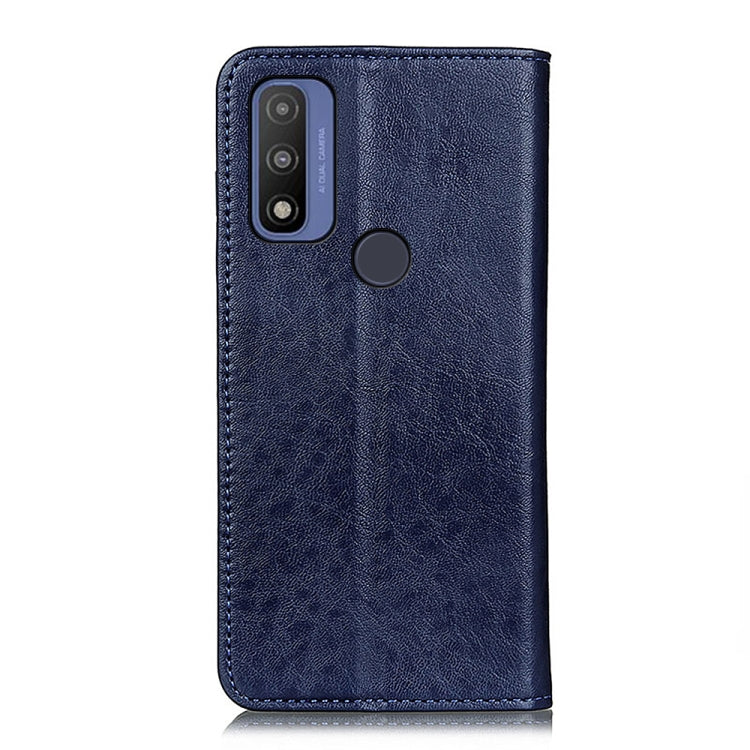 For Motorola G Pure Magnetic Crazy Horse Texture Horizontal Flip Leather Case with Holder & Card Slots & Wallet