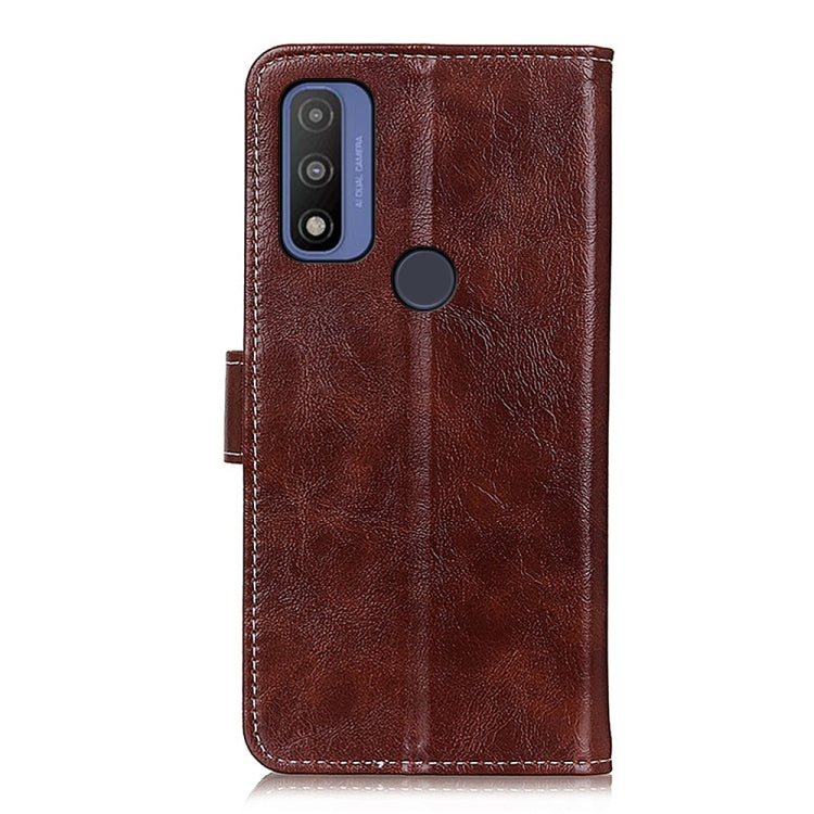 For Motorola G Pure Retro Crazy Horse Texture Horizontal Flip Leather Case with Holder & Card Slots & Photo Frame & Wallet