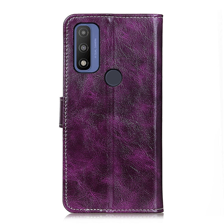 For Motorola G Pure Retro Crazy Horse Texture Horizontal Flip Leather Case with Holder & Card Slots & Photo Frame & Wallet
