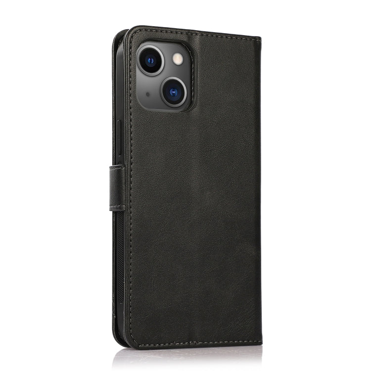 For iPhone 13 mini Calf Texture 2 in 1 Detachable Magnetic Back Cover Horizontal Flip Leather Case with Holder & Card Slots & Wallet & Photo Frame