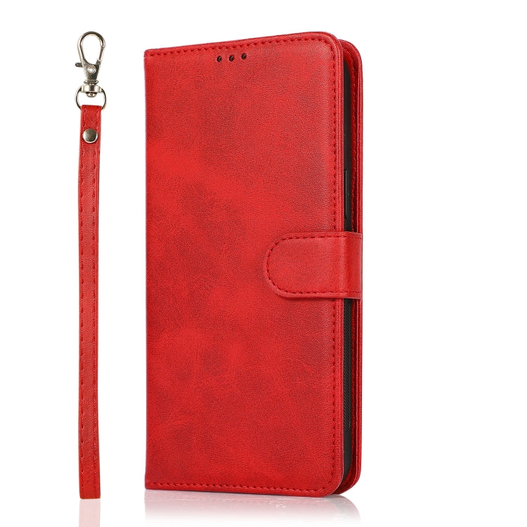 For iPhone 13 mini Calf Texture 2 in 1 Detachable Magnetic Back Cover Horizontal Flip Leather Case with Holder & Card Slots & Wallet & Photo Frame