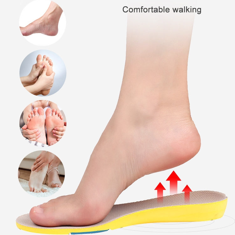 2 Pairs 086 086 PU Silicone Sweat-absorbent Breathable Shock-absorbing Sports Full Shoe Pads Cuttable Increase Insole, Size:45-46(Yellow Bottom Gray Surface)