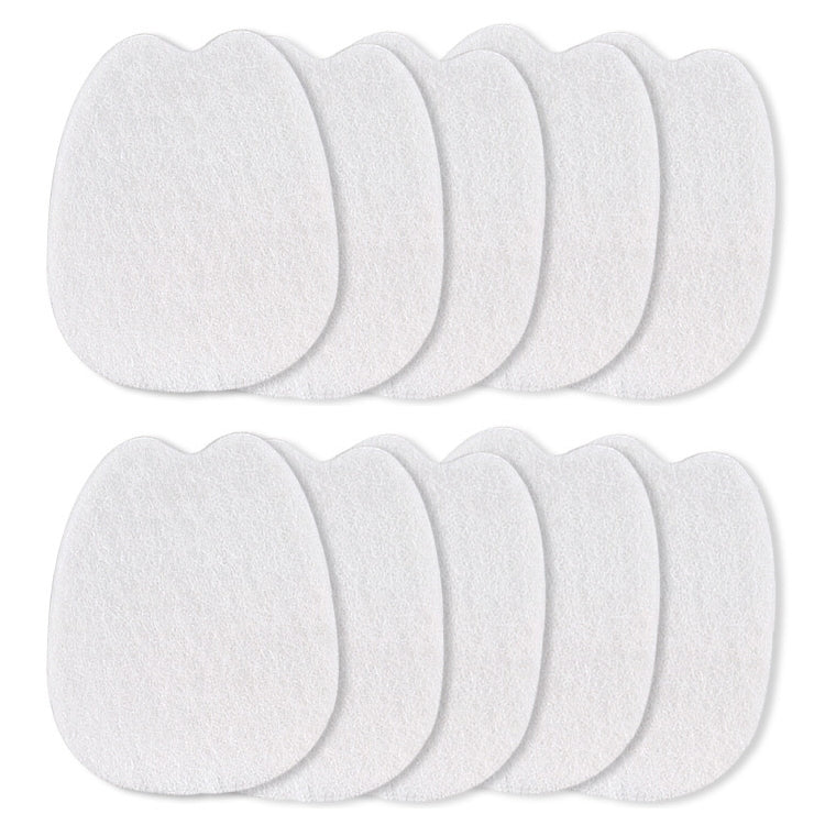 10 PCS 090 Thin Felt Forefoot Pad Anti-wear Shoe Sticker Pads(White)