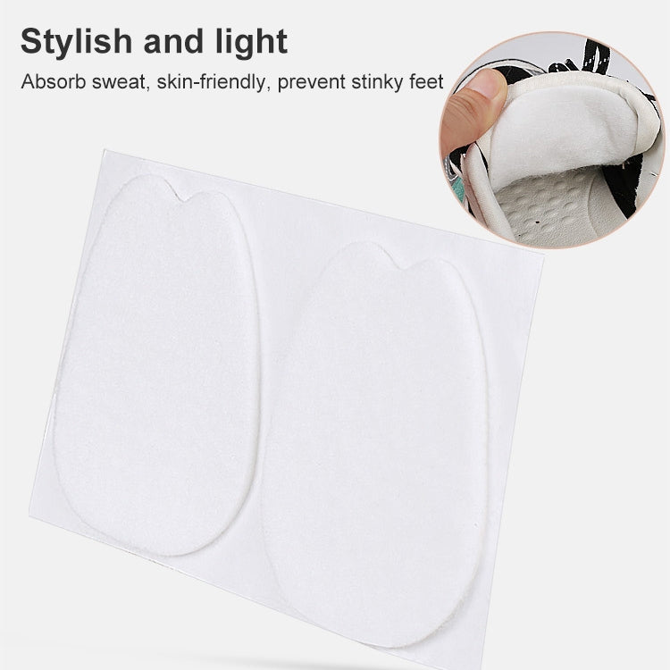 10 PCS 090 Thin Felt Forefoot Pad Anti-wear Shoe Sticker Pads(White)
