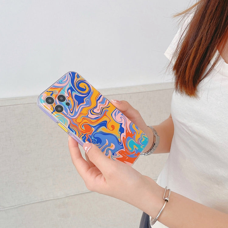 For iPhone 12 Shockproof TPU Pattern Protective Case