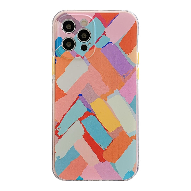 For iPhone 12 Shockproof TPU Pattern Protective Case