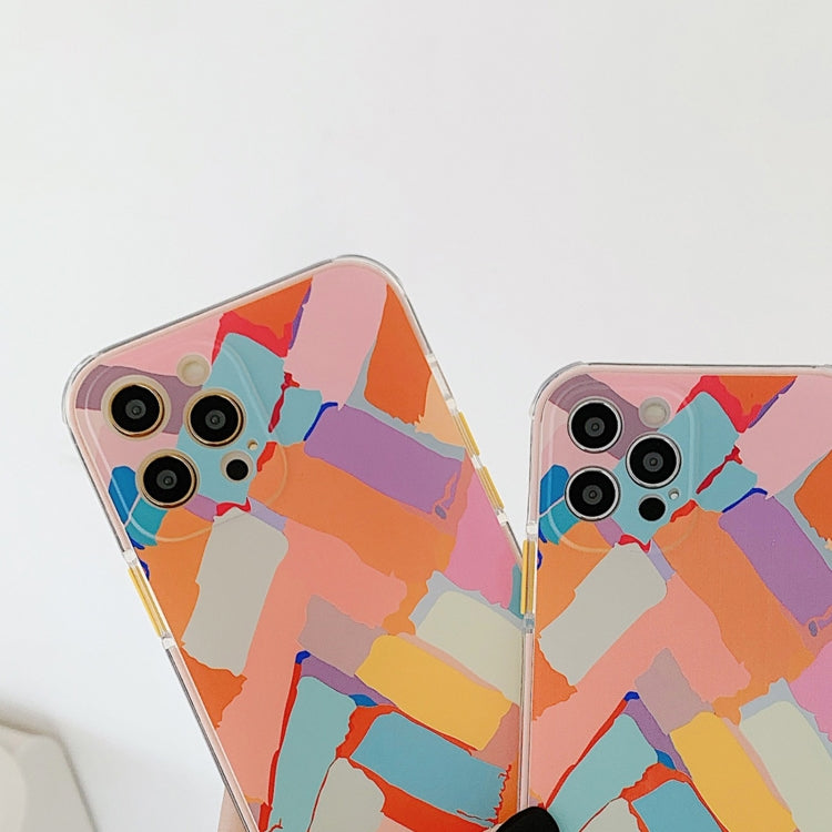 For iPhone 12 Shockproof TPU Pattern Protective Case