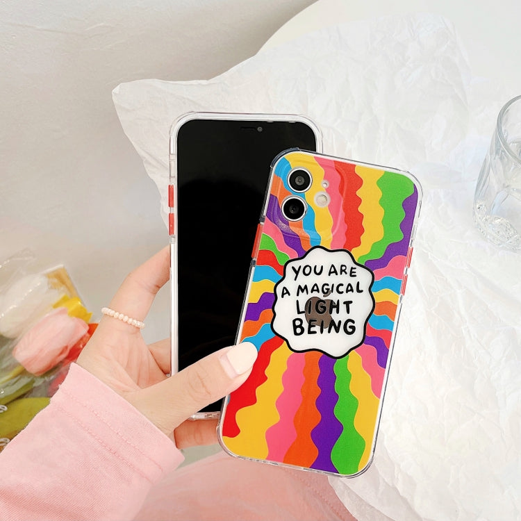 For iPhone 12 Shockproof TPU Pattern Protective Case
