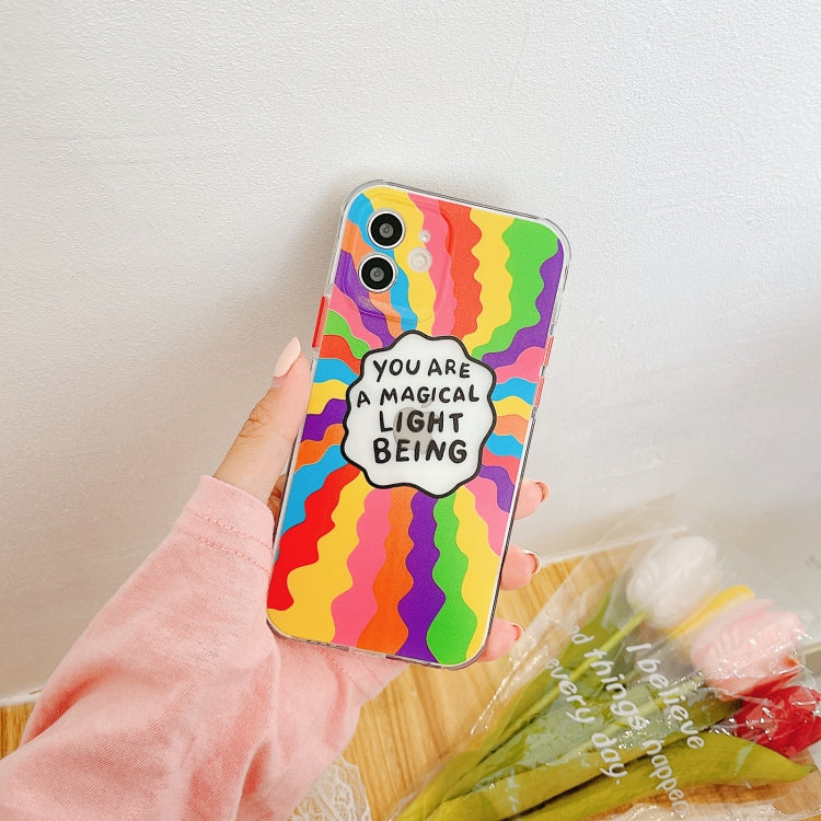 For iPhone 11 Shockproof TPU Pattern Protective Case