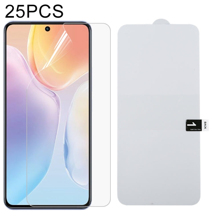 For vivo X70 / X70t 25 PCS Full Screen Protector Explosion-proof Hydrogel Film