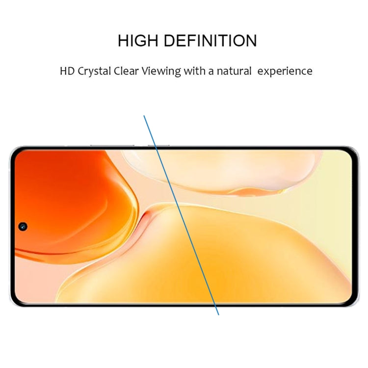 For vivo X70 Pro 3D Curved Edge Full Screen Tempered Glass Film(Black)