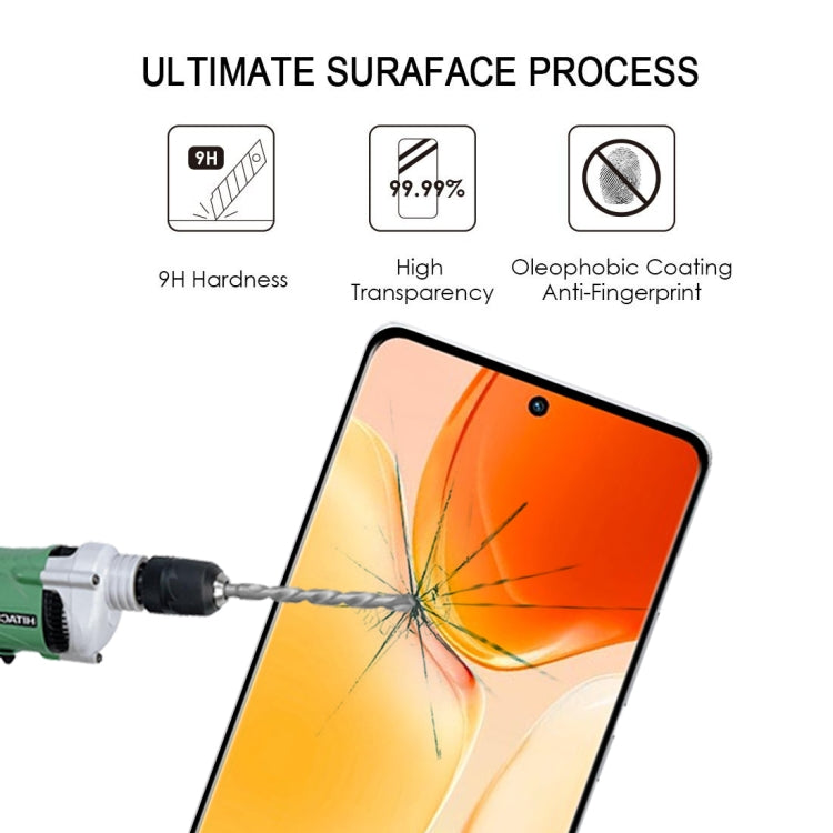 For vivo X70 Pro 3D Curved Edge Full Screen Tempered Glass Film(Black)