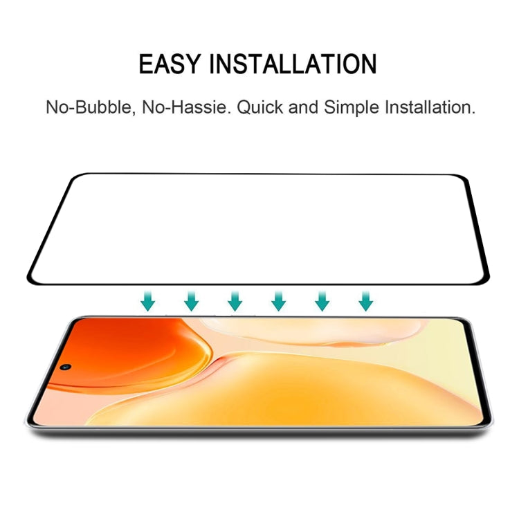 For vivo X70 Pro 25 PCS 3D Curved Edge Full Screen Tempered Glass Film(Black)