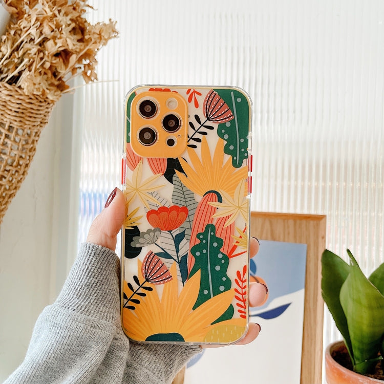 For iPhone 12 Shockproof TPU Pattern Protective Case