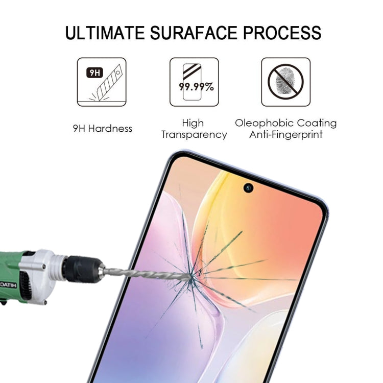 For vivo X70 25 PCS Full Glue Full Cover Screen Protector Tempered Glass Film
