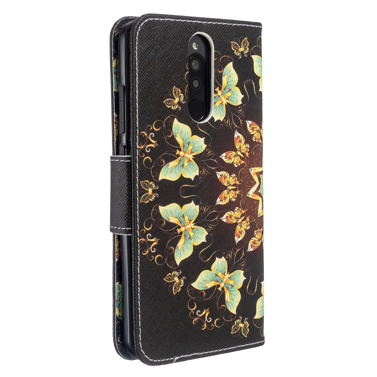 For Xiaomi Redmi 8 Colored Drawing Pattern Horizontal Flip Leather Case with Holder & Card Slots & Wallet