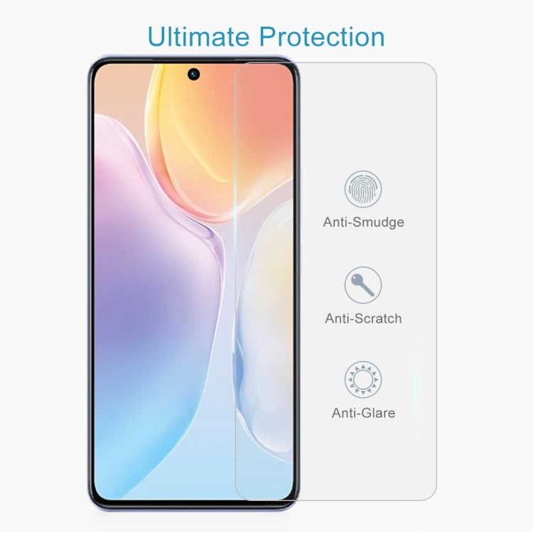 For vivo X70 / X70t 10 PCS 0.26mm 9H 2.5D Tempered Glass Film