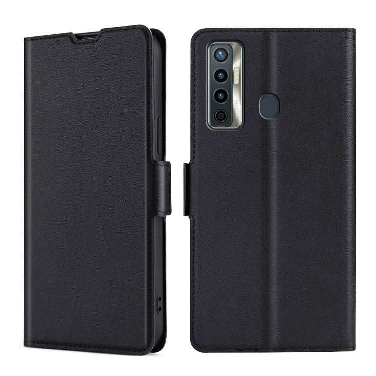 For Tecno Camon 17 Ultra-thin Voltage Side Buckle PU + TPU Horizontal Flip Leather Case with Holder & Card Slot