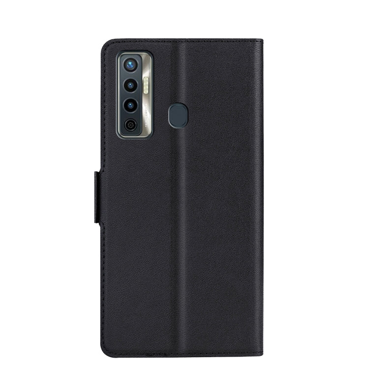 For Tecno Camon 17 Ultra-thin Voltage Side Buckle PU + TPU Horizontal Flip Leather Case with Holder & Card Slot