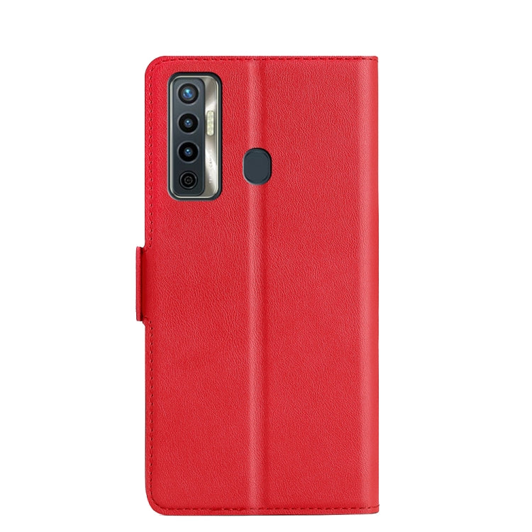 For Tecno Camon 17 Ultra-thin Voltage Side Buckle PU + TPU Horizontal Flip Leather Case with Holder & Card Slot