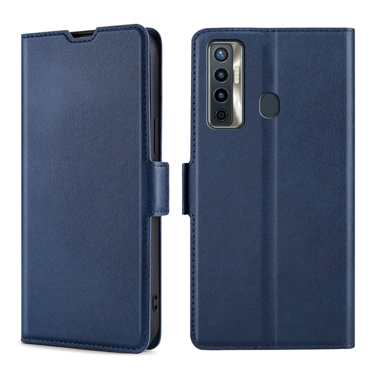 For Tecno Camon 17 Ultra-thin Voltage Side Buckle PU + TPU Horizontal Flip Leather Case with Holder & Card Slot