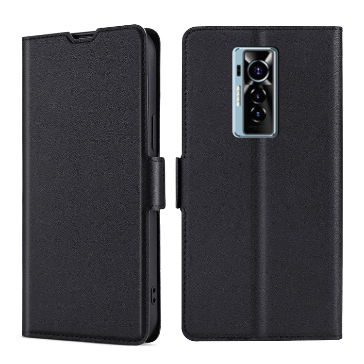 For Tecno Phantom X Ultra-thin Voltage Side Buckle PU + TPU Horizontal Flip Leather Case with Holder & Card Slot