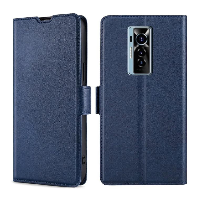 For Tecno Phantom X Ultra-thin Voltage Side Buckle PU + TPU Horizontal Flip Leather Case with Holder & Card Slot