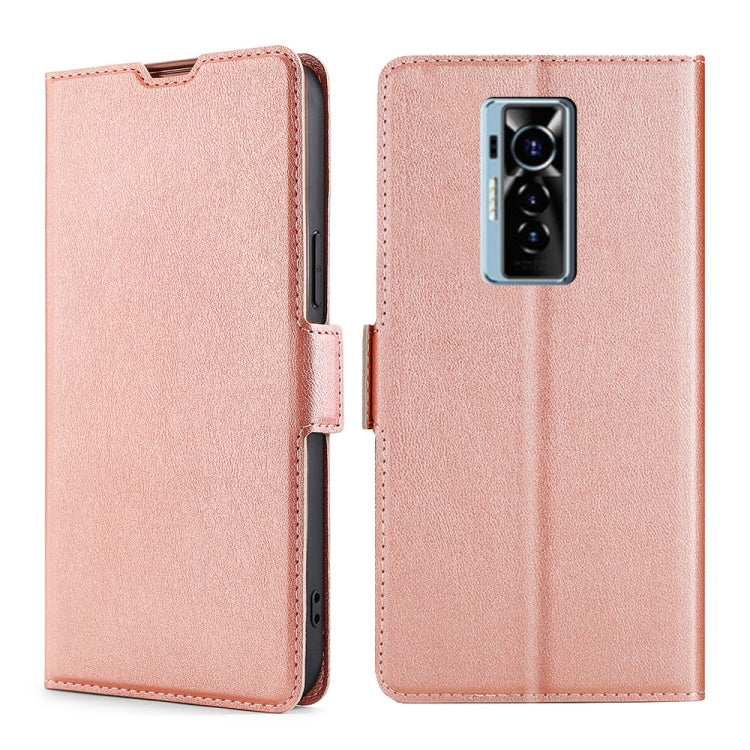 For Tecno Phantom X Ultra-thin Voltage Side Buckle PU + TPU Horizontal Flip Leather Case with Holder & Card Slot
