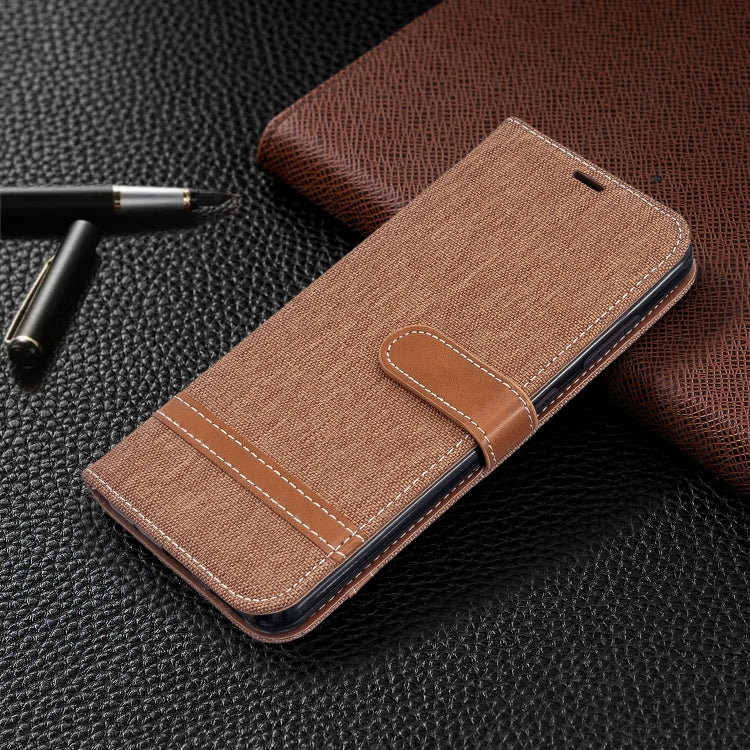 For Nokia 6.2 / 7.2 Color Matching Denim Texture Horizontal Flip PU Leather Case with Holder & Card Slots & Wallet & Lanyard