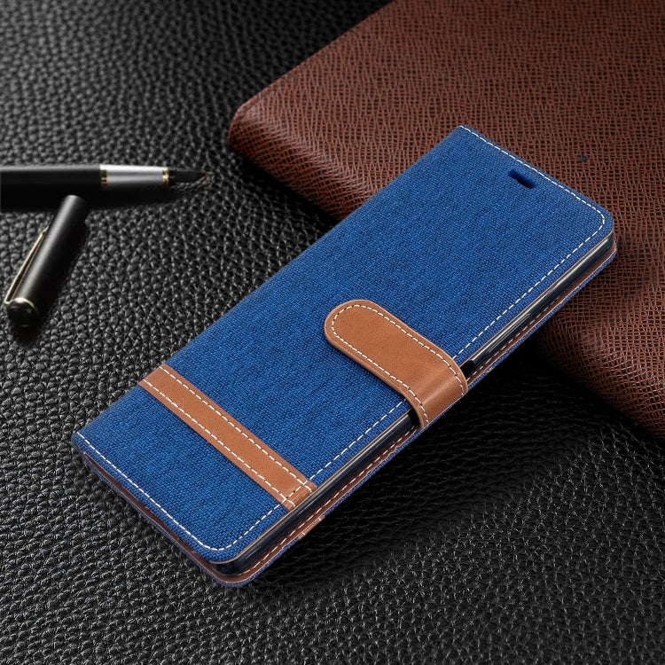 For Sony Xperia 20 Color Matching Denim Texture Horizontal Flip PU Leather Case with Holder & Card Slots & Wallet & Lanyard