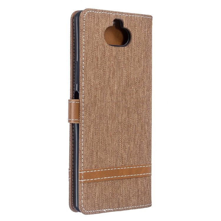 For Sony Xperia 20 Color Matching Denim Texture Horizontal Flip PU Leather Case with Holder & Card Slots & Wallet & Lanyard